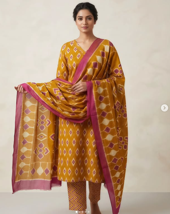 COTTON CHURIDAR SET